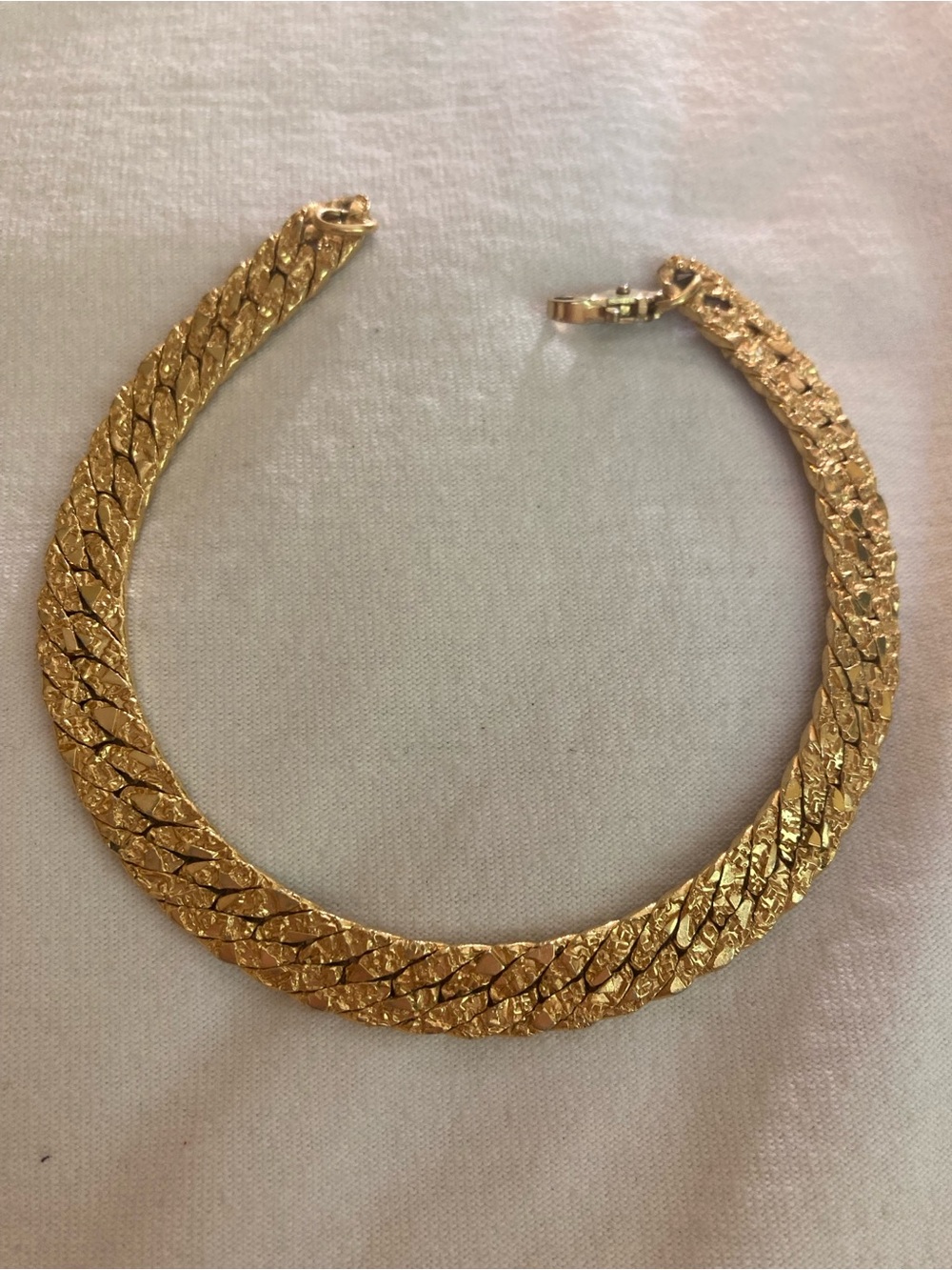 Nugget Designed Vintage Gold Tone Bracelet